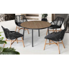 Valgomojo komplektas ALMERA DINING Juoda